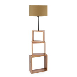 Opviq Lámpara de Pie de Madera Marrón Claro AYD - 2902